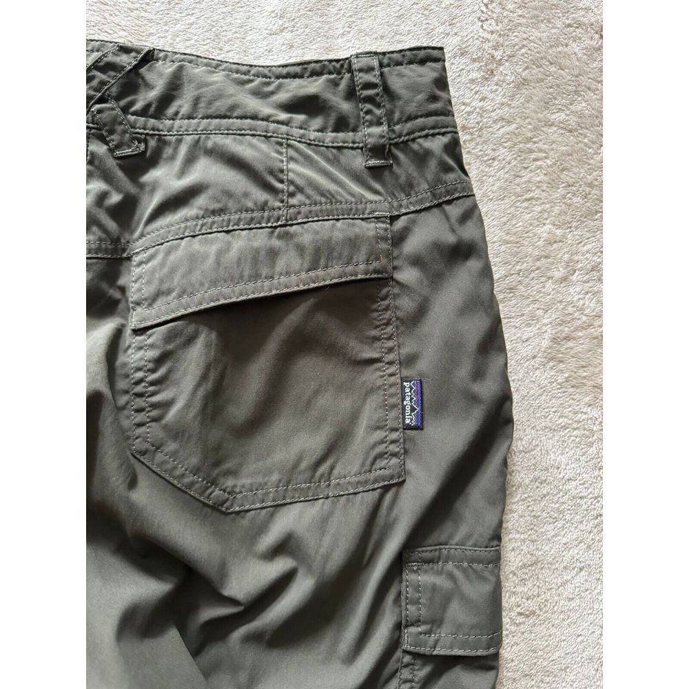 Patagonia Women's Green Water Cargo Shorts Pockets Outdoor Hiking Bermuda Sz 2 - Picture 8 of 12